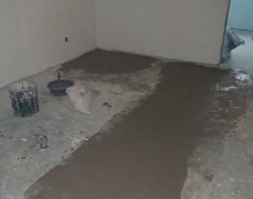 石膏地面找平施工图片