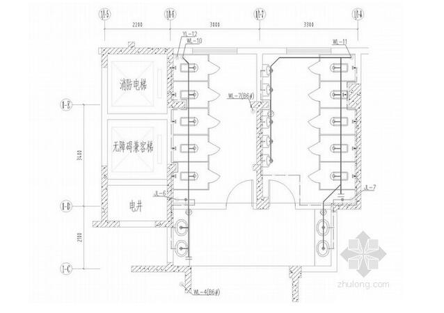 公共卫生间管道图