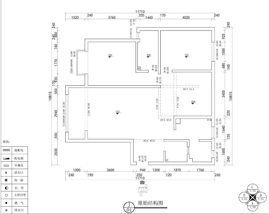 一楼原始户型图