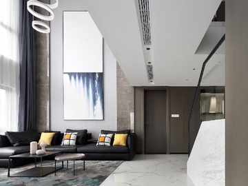 220m²现代简约—黑白灰极致美家